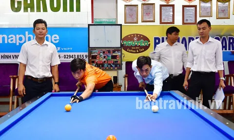 Trà Vinh tổ chức giải Bi-da mừng Đảng, mừng Xuân Quý Mão