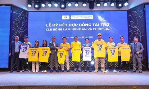 Câu lạc bộ Sông Lam Nghệ An có thêm nhà tài trợ đồng hành ở 2 mùa giải liên tiếp
