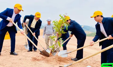 Trồng hơn 2.500 cây xanh tại sân Golf Văn Lang Empire