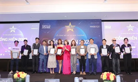 Công bố 11 đề cử trên 3 hạng mục thuộc Giải thưởng Cống hiến Thể thao