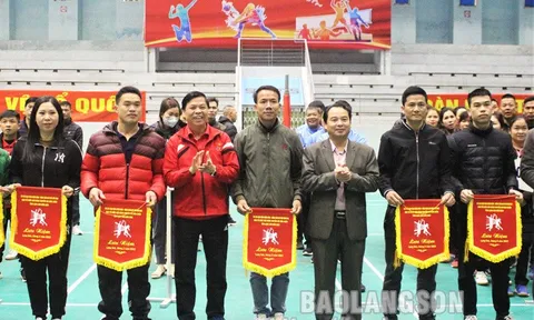 Lạng Sơn tổ chức giải Bóng chuyền hơi mùa Xuân