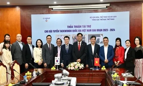 Tập đoàn CJ tiếp tục đồng hành cùng đội tuyển Taekwondo quốc gia giai đoạn 2023-2024