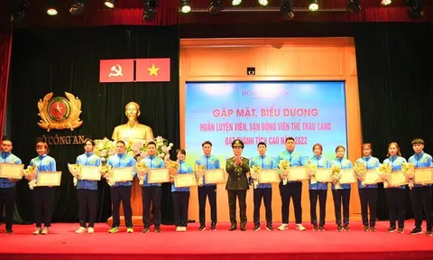 Bộ Công an biểu dương huấn luyện viên, vận động viên thể thao Công an nhân dân đạt thành tích cao năm 2022