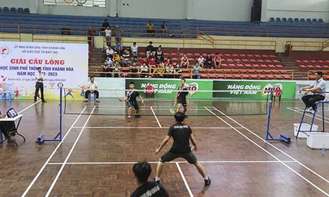Tổng kết giải Cầu lông học sinh phổ thông tỉnh Khánh Hòa, năm học 2022-2023