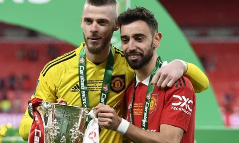 David De Gea đi vào lịch sử Man United sau chức vô địch Carabao Cup
