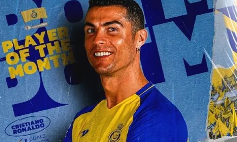 Cristiano Ronaldo nhận giải thưởng cá nhân đầu tiên tại Saudi Arabia