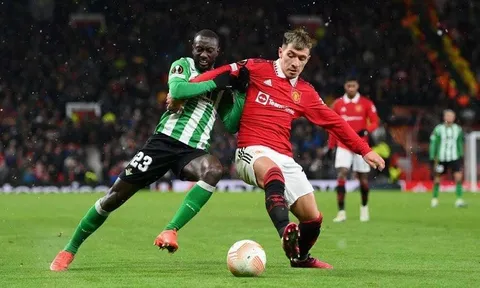 Vòng 1/8 lượt về Europa League > Real Betis - Manchester United (0 giờ 45 ngày 17/3): Không thua là được