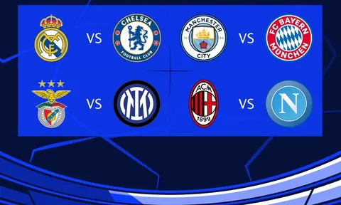 Bốc thăm tứ kết Champions League: Man City đại chiến Bayern Munich, Napoli có cơ hội viết nên lịch sử