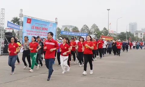 Thành phố Bắc Giang tổ chức Ngày chạy Olympic vì sức khỏe toàn dân năm 2023