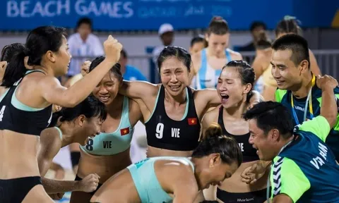 Giải Bóng ném bãi biển châu Á 2023: Tuyển nữ Việt Nam giành ngôi vô địch