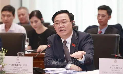 Chủ tịch Quốc hội Vương Đình Huệ tiếp Đoàn doanh nghiệp thuộc Hội đồng kinh doanh Hoa Kỳ-ASEAN