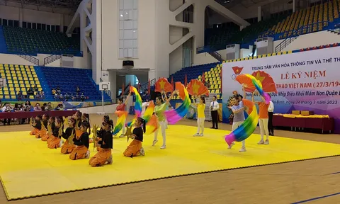 Quận Ba Đình tổ chức Lễ kỷ niệm 77 năm Ngày Thể thao Việt Nam, Chung kết giải Thể dục nhịp điệu khối mầm non năm 2023