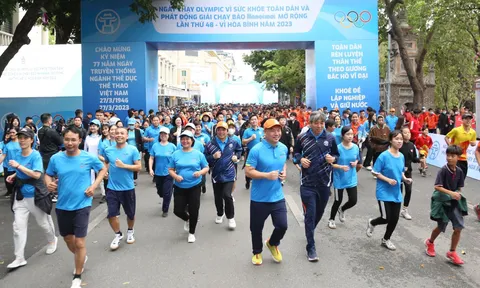 Khai mạc Ngày chạy Olympic và giải chạy Báo Hà Nội mới mở rộng lần thứ 48