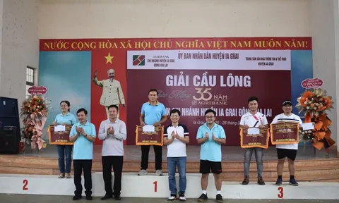 Giải Cầu lông Agribank - Chi nhánh huyện Ia Grai Đông Gia Lai