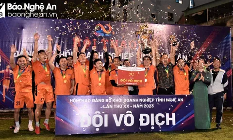 Bế mạc Hội thao Đảng bộ Khối Doanh nghiệp tỉnh Nghệ An năm 2023