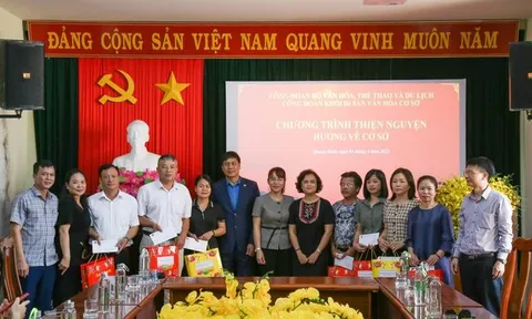 Công đoàn Khối Di sản - Văn hóa cơ sở sẻ chia khó khăn cùng người lao động vùng khó