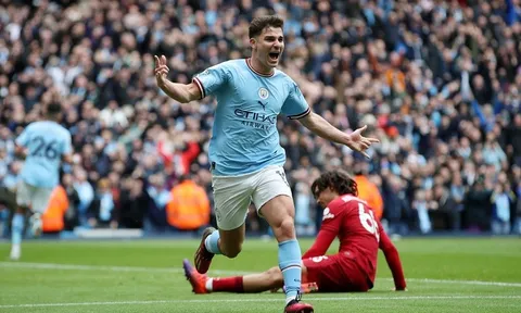 Vòng 29 Premier League 2022-2023 > Manchester City 4-1 Liverpool: Đại thắng dù không có Haaland