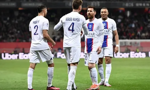 Messi và Ramos tỏa sáng trong chiến thắng của Paris Saint-Germain