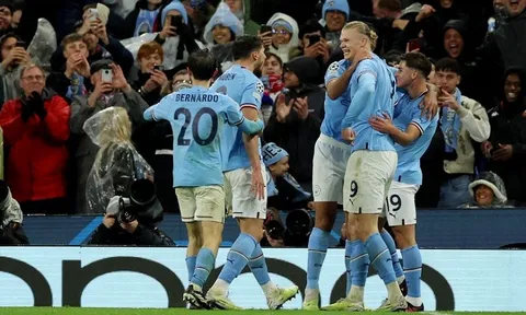 Nhấn chìm đối thủ, Man City đặt một chân vào bán kết Champions League