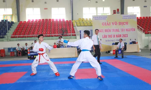 350 vận động viên tranh tài tại giải vô địch Karate Miền Trung - Tây Nguyên 2023