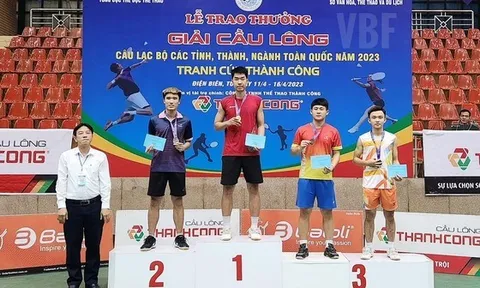 Giải Cầu lông các câu lạc bộ tỉnh, thành, ngành toàn quốc 2023: Lê Đức Phát vô địch đơn nam