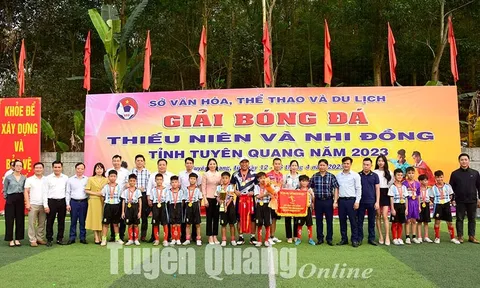 Bế mạc giải Bóng đá Thiếu niên và Nhi đồng tỉnh Tuyên Quang năm 2023