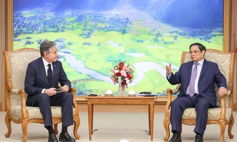 Thủ tướng Chính phủ Phạm Minh Chính tiếp Ngoại trưởng Hoa Kỳ Antony Blinken