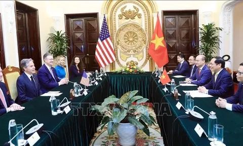 Bộ trưởng Ngoại giao Bùi Thanh Sơn hội đàm với Ngoại trưởng Hoa Kỳ Antony Blinken