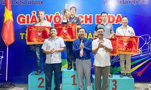 Huyện Tuy An nhất toàn đoàn giải vô địch Bida tỉnh Phú Yên năm 2023