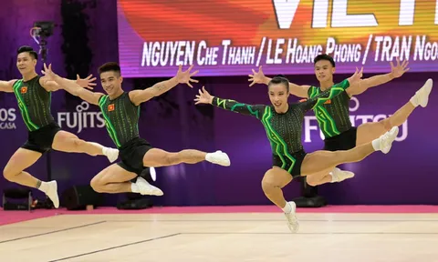 Vòng loại Cúp Aerobic Thế giới 2023: Đội tuyển Việt Nam dẫn đầu 2 nội dung