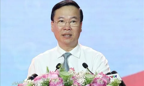 Chủ tịch nước Võ Văn Thưởng dự Lễ phát động Tháng Nhân đạo quốc gia năm 2023