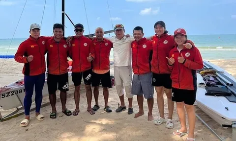 Tuyển Sailing Việt Nam tập huấn tại Campuchia