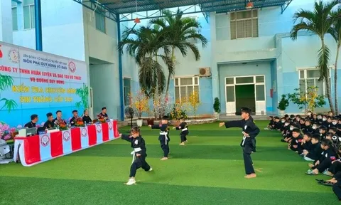 Bình Thuận: 235 võ sinh thi thăng cấp đai Võ cổ truyền Việt Nam
