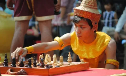 Đội tuyển cờ Ouk Chaktrang Việt Nam đã đến Campuchia để tham dự SEA Games 32