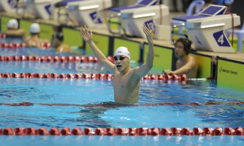 Phạm Thanh Bảo lần thứ hai phá kỷ lục bơi ếch tại SEA Games 32