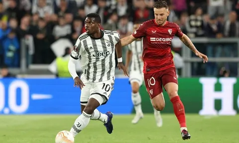 Bán kết lượt đi Europa League: Paul Pogba kiến tạo giúp Juventus hòa may mắn