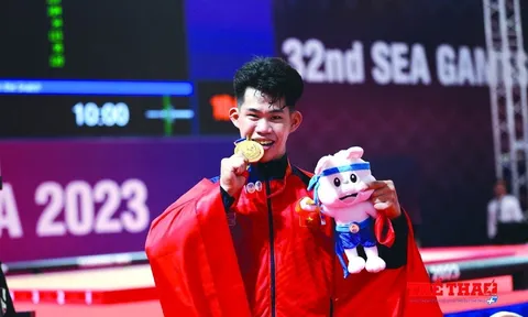 Môn Cử tạ: Trần Minh Trí giành huy chương vàng, phá kỷ lục SEA Games