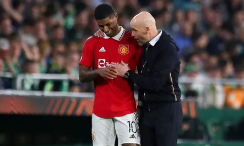 Huấn luyện viên Ten Hag trấn an fan hâm mộ Man United về tương lai của Rashford