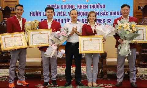 Bắc Giang khen thưởng huấn luyện viên, vận động viên có thành tích xuất sắc tại SEA Games 32