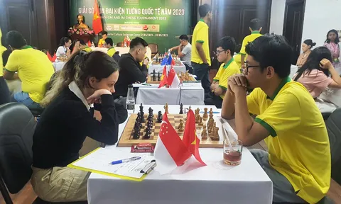 Các kỳ thủ từ 10 quốc gia tranh tài giải Cờ vua Đại Kiện tướng quốc tế Hà Nội năm 2023 
