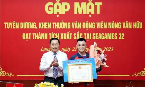 Lạng Sơn khen thưởng vận động viên đạt thành tích cao tại SEA Games 32