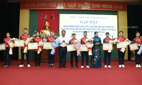 Thái Nguyên tuyên dương khen thưởng huấn luyện viên, vận động viên đạt thành tích cao tại SEA Games 32