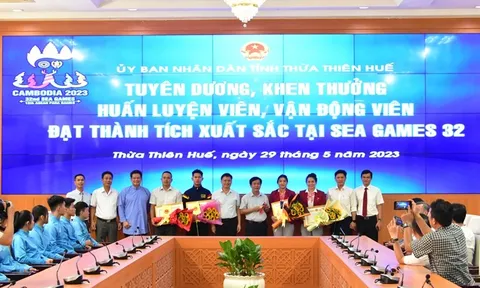 Thừa Thiên - Huế khen thưởng các vận động viên đạt thành tích xuất sắc tại SEA Games 32