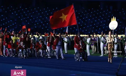 Khai mạc ASEAN Para Games 12: Ấn tượng "Trái tim Campuchia”