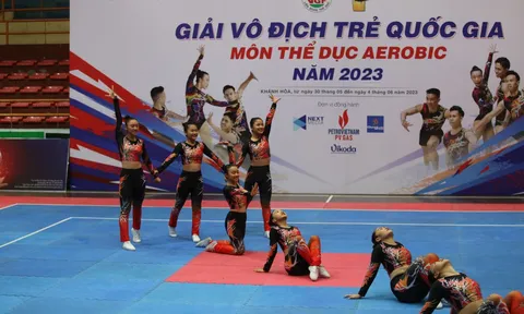 Giải vô địch Aerobic trẻ toàn quốc 2023: Thành phố Hồ Chí Minh dẫn đầu