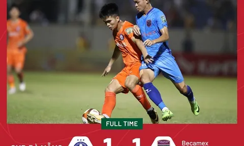 Vòng 11 V.League 2023 > SHB Đà Nẵng 1-1 Becamex Bình Dương: Níu chân nhau ở đáy Bảng xếp hạng