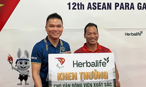 Herbalife Việt Nam thưởng nóng cho vận động viên giành huy chương vàng tại ASEAN Para Games 12