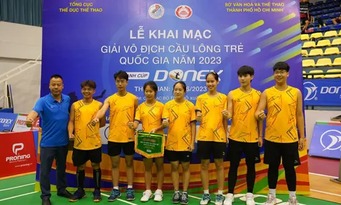 Khởi tranh giải Cầu lông trẻ toàn quốc tranh Cúp Donex 2023