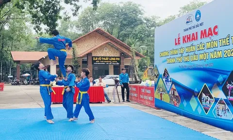 Thành phố Thủ Dầu Một tổ chức tập huấn các môn thể thao hè cho học sinh