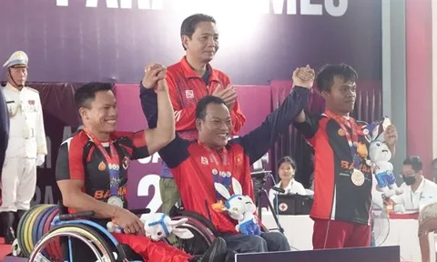 Cử tạ Việt Nam kết thúc ASEAN Para Games 12 với 10 huy chương vàng